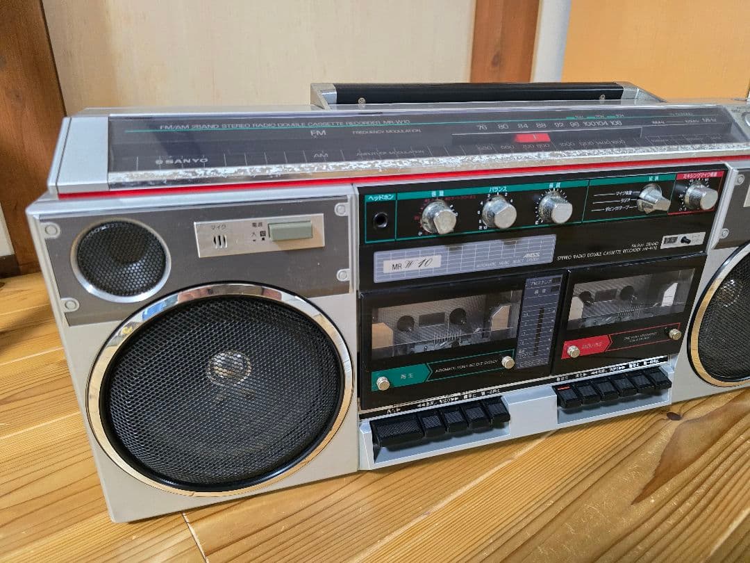 SANYO MR-W10 ダブルカセットデッキ ラジカセ サンヨー - メルカリ