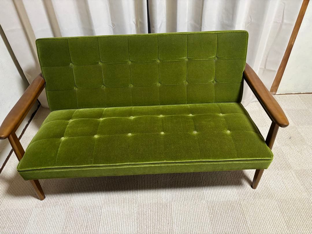 カリモク60 Kチェア モケットグリーン 2シーター カリモク60 Kチェア 2シーター モケットグリーン karimoku60