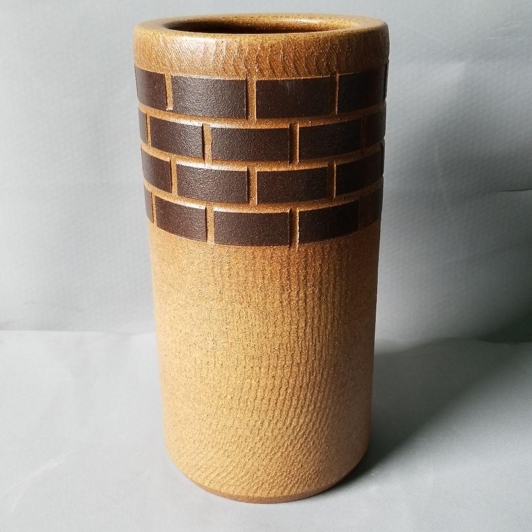 信楽焼　傘立て  窯肌格子彫 高さ４４cm 傘立て 信楽焼き 古窯傘立 幅24 高さ42 和風 陶器 NHK 信楽 朝ドラ
