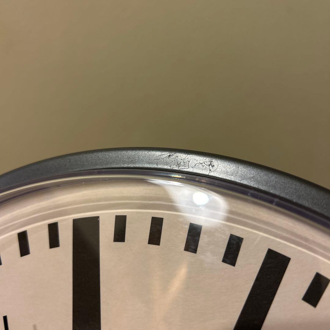 E.A.COMBS 壁掛時計　鉛色　シルバー　クロック　保証書　レシート　付き