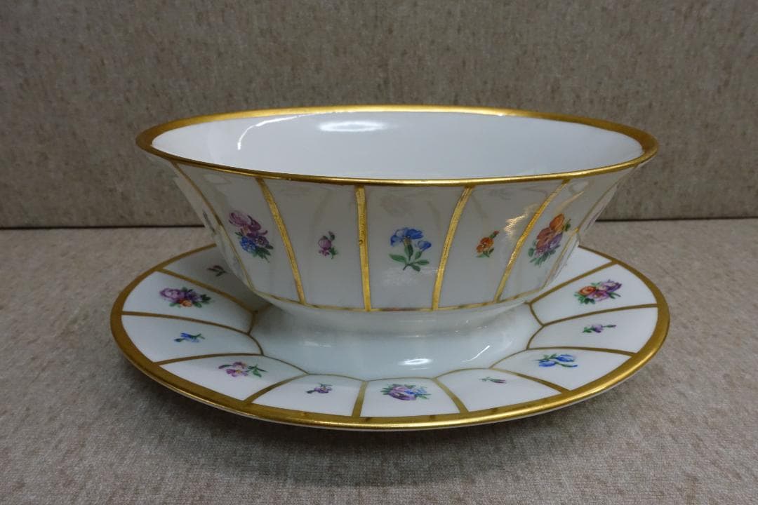 クイストゴーブラウンアズールウンブラオーバルスクエア大皿美品