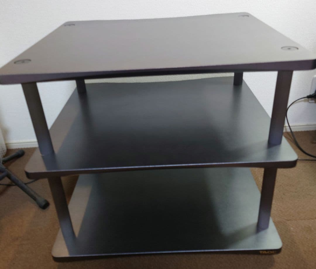 TAOC オーディオラック MSRラック 3段 TAOC【MSR-3S-DB】タオック 3段 オーディオラック ダークブラウン