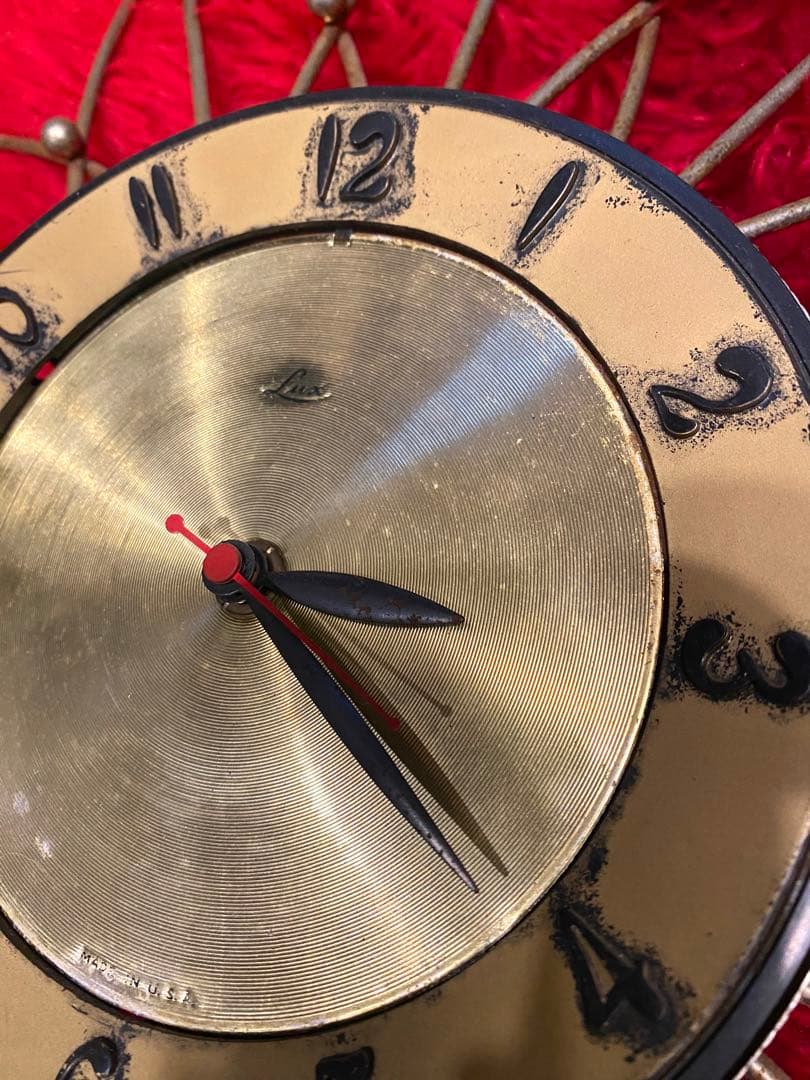 50s '60s ビンテージ 壁掛け時計 フィフティーズ アトミック 家具