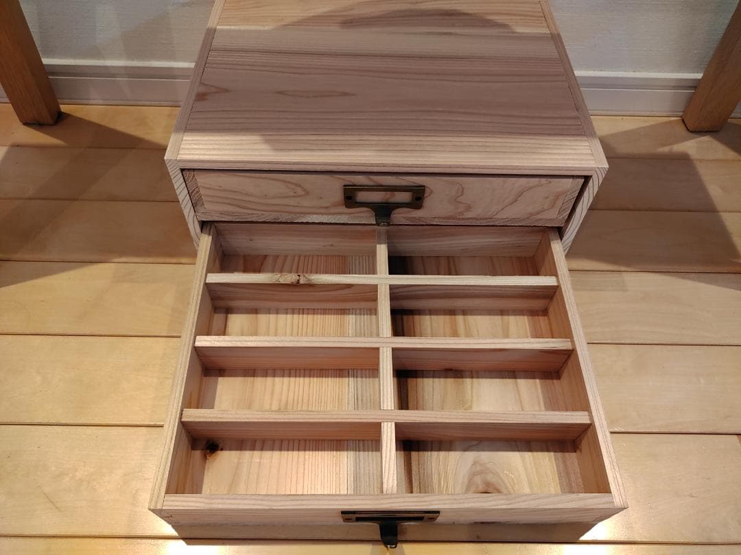 YW様専用☆送料無料☆木製ネームプレート2段16本メガネ収納引き出し