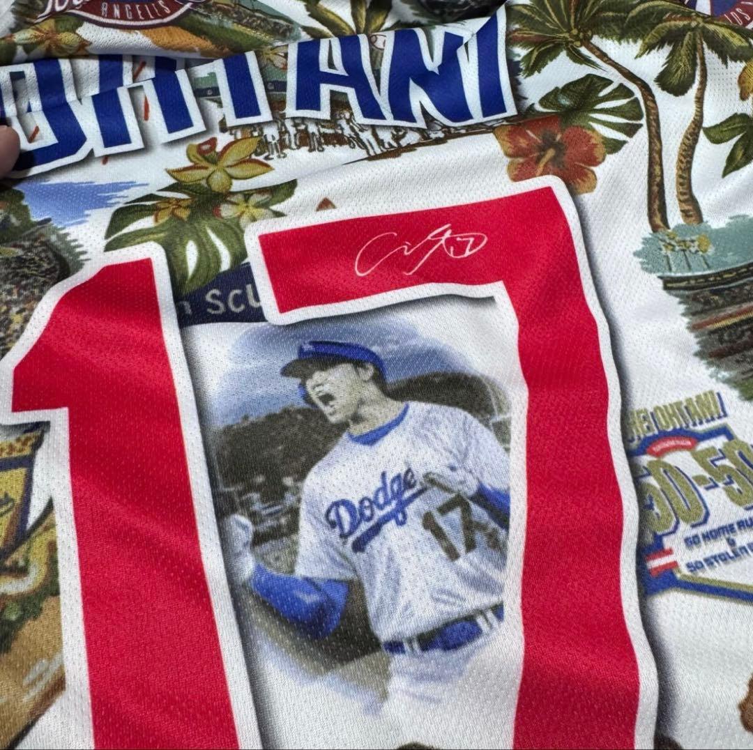 ラスト一点！⭐️期間限定価格⭐️大谷翔平 サインアロハユニフォーム