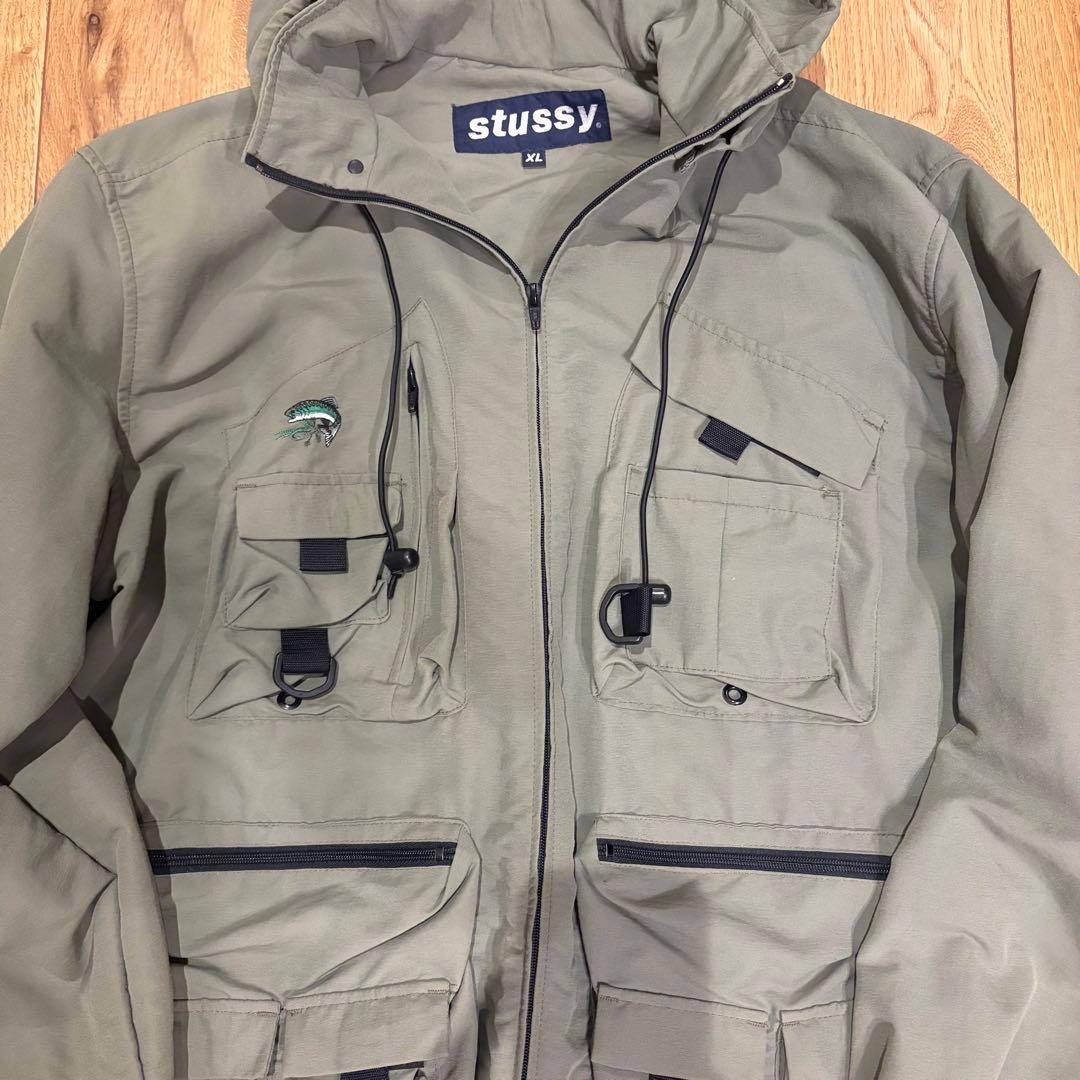 希少 90s ビンテージ old stussy フィッシング ジャケット XL - メルカリ