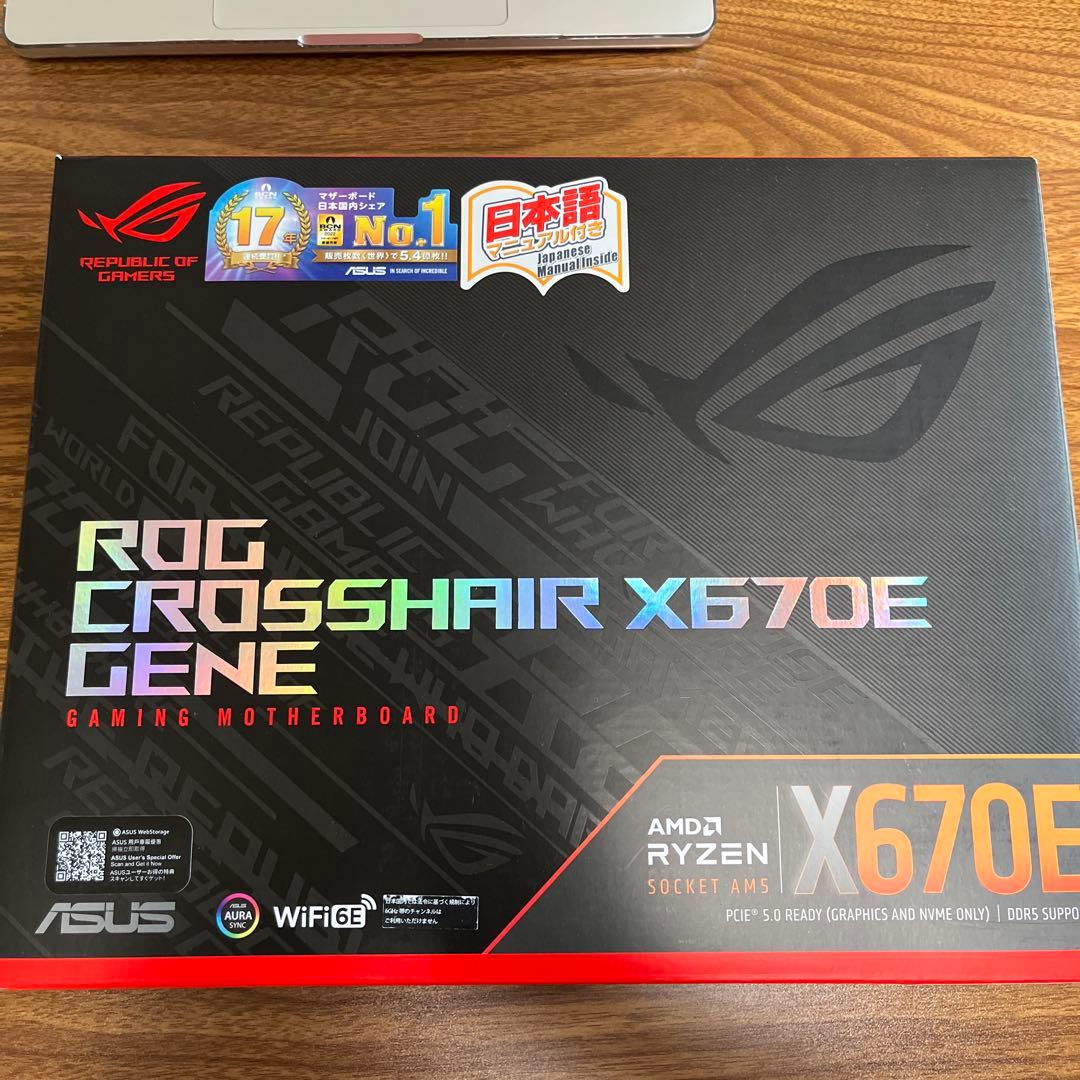 ASUS ROG CROSSHAIR X670E GENE マザーボード AM5 ROG CROSSHAIR X670E GENE | ROG Crosshair | Gaming マザーボード