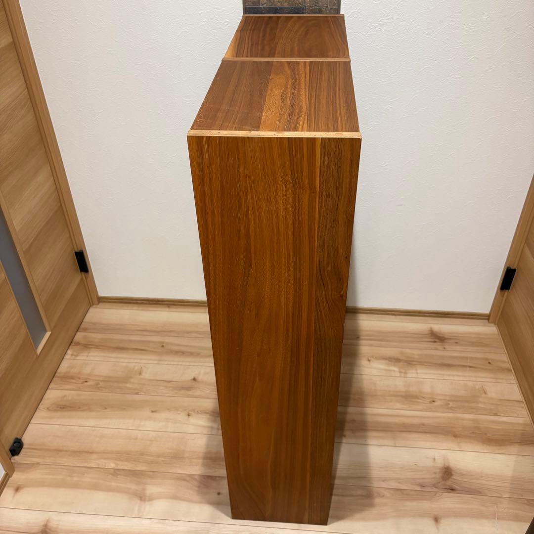 《送料込》無印良品　スタッキングシェルフ　ウォールナット材　チェスト　3段×2列