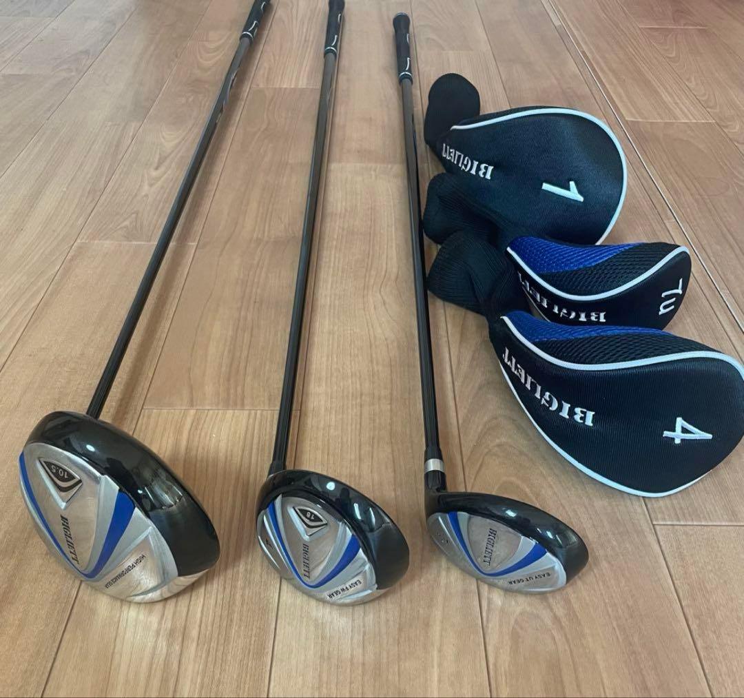 ビリエット BIGLIETT ゴルフドライバー 3点まとめ売り カバー付き