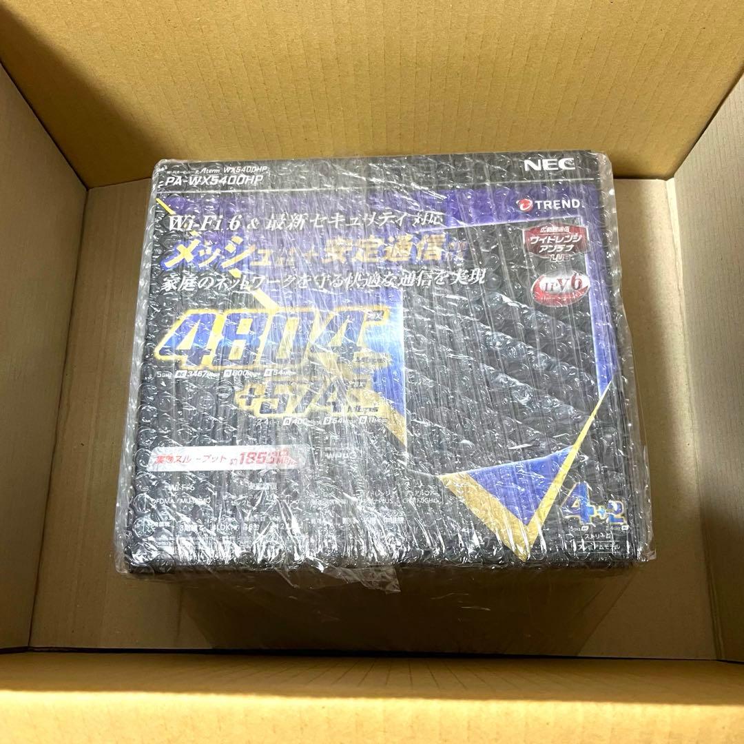 WX5400HP【新品未開封】Wi-Fi6対応 無線LANルーター NEC NEC Aterm WX5400HPを徹底レビュー！実際に使用してわかったメリット