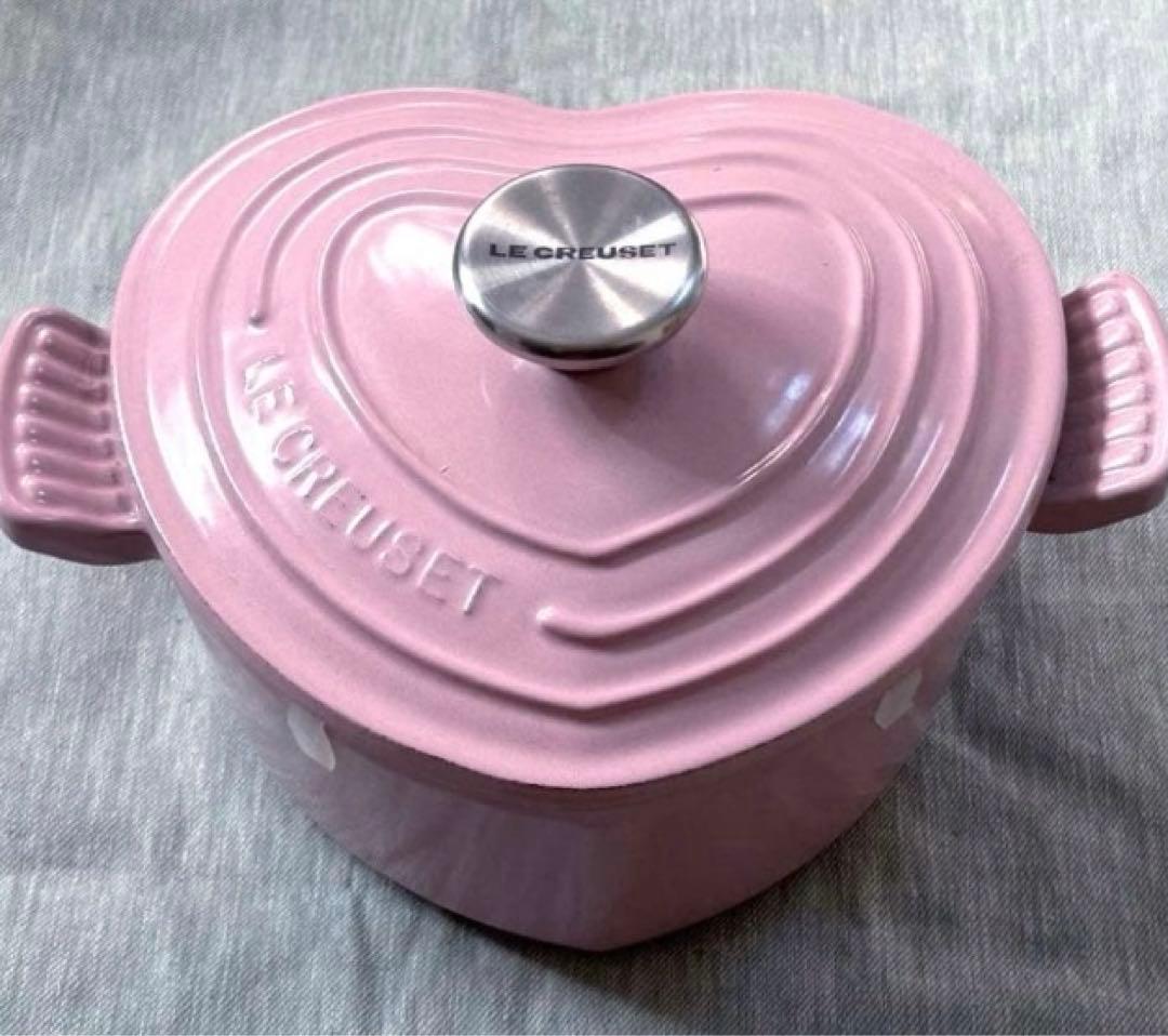 【未使用に近い】ル・クルーゼ　ココット　ダムール　ハート型鍋　両手鍋　ピンク 楽天市場】ル・クルーゼ 公式 ｜ ココット・ダムール ループ 鍋 両手鍋