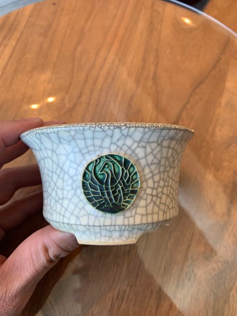 堀江美功　丸鉢 堀江美功 緑釉丸陣笠三足鉢 2.5号(7cm) : 鉢や 暮路空 - 通販 - Yahoo