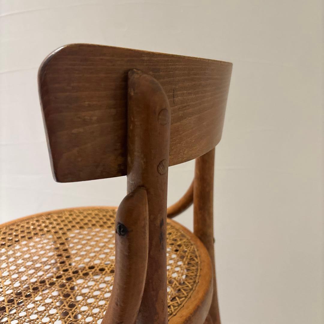 幻の名作】オールドマルニ 伝説の銀行椅子 ベントウッドチェア 孔雀