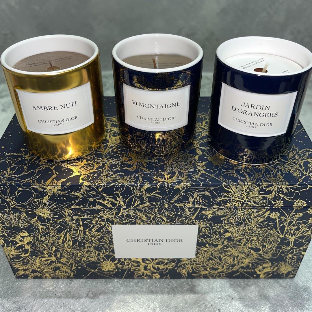 ☆2未使用 Christian Dior アロマキャンドル3個セット ディオール