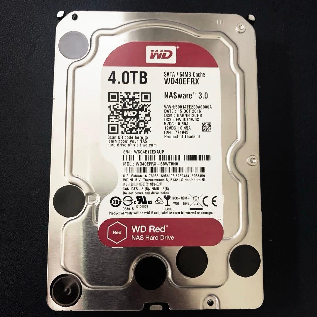 WD Red 4TB NAS用HDD SATA 動作確認済 4TB - メルカリ