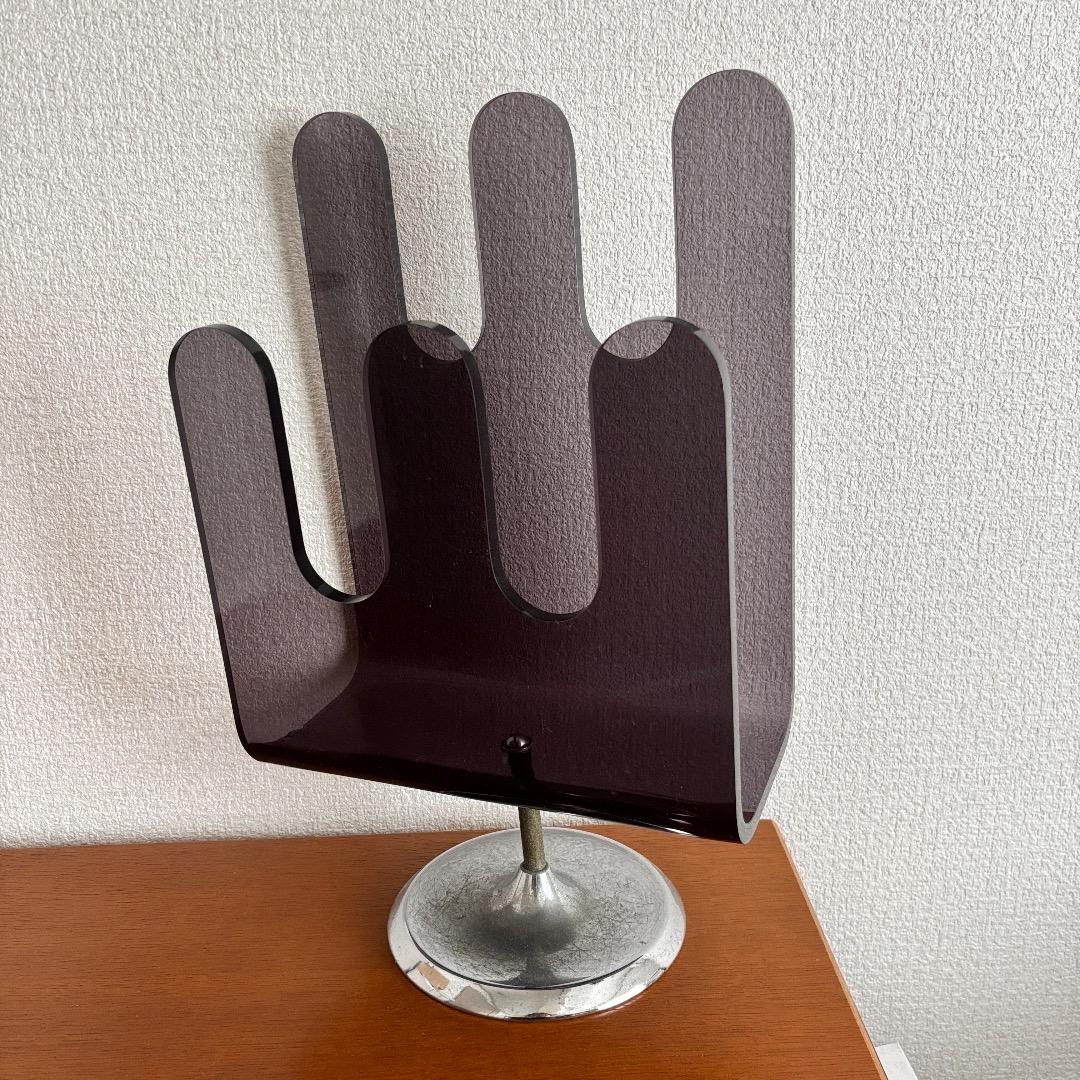 ヴィンテージ　アクリル　マガジンラック　スリッパラック ヴィンテージ マガジンラック 飛騨産業 キツツキ スリッパラック