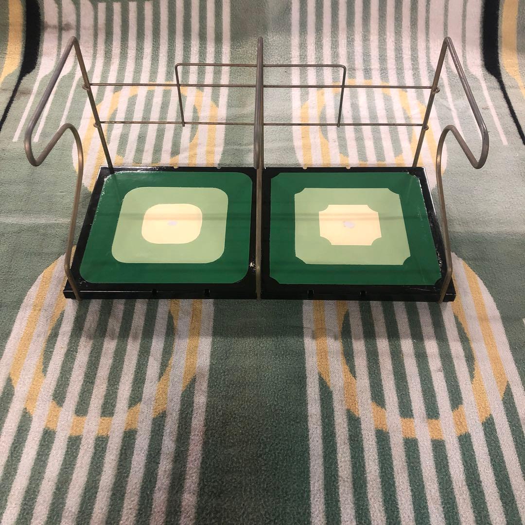 本棚書類オフィス事務レトロ緑モダンオレペンブックスタンド昭和