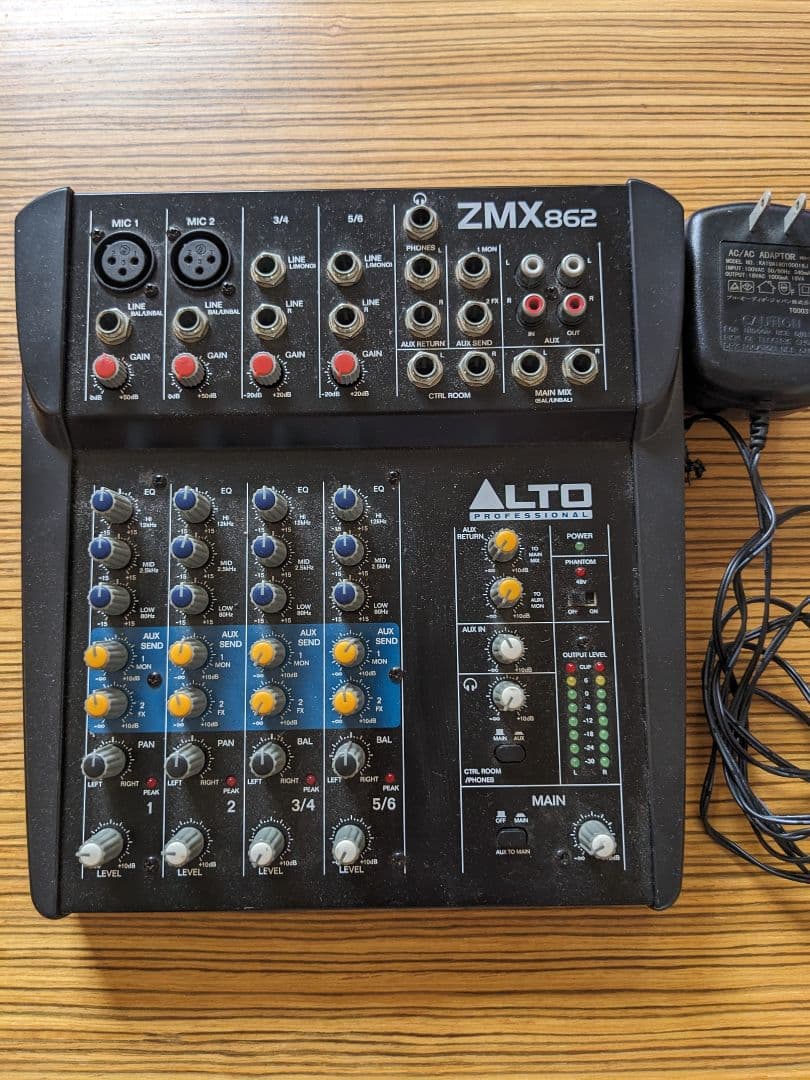 ALTO ZEPHYR ZMX862 コンパクトミキサー ALTO PA SALE!!】ALTO/6チャンネル・コンパクト・ミキサ/ ZMX862☆PA