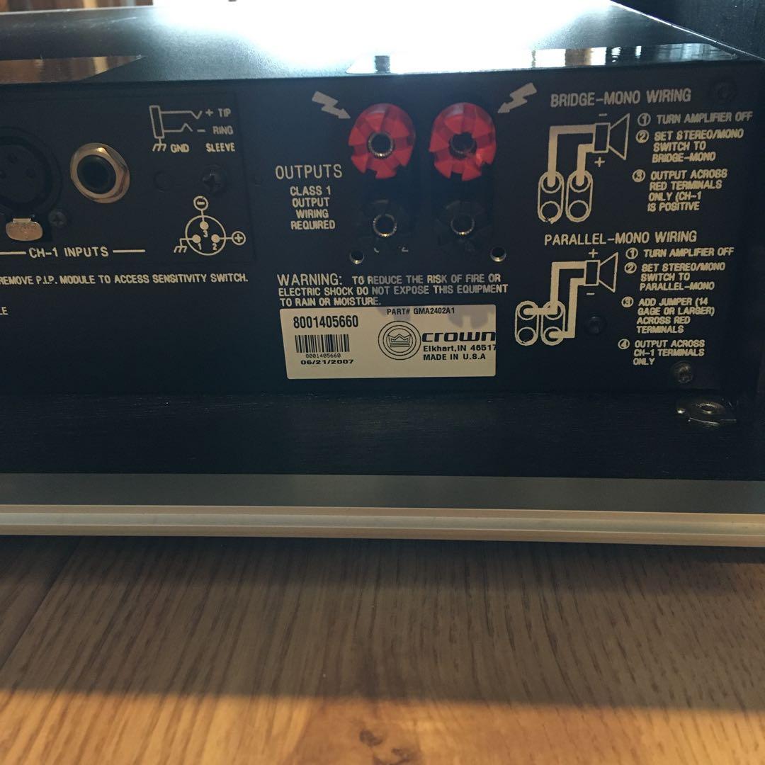 AMCRON 2402 アムクロン 業務用 パワーアンプ THX認定モデル - メルカリ