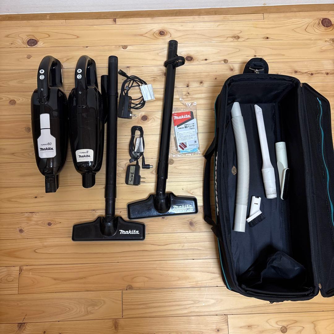 充電式クリーナ マキタのターボ60 とターボ2 充電器 ソフトケースは別 充電式クリーナ マキタのターボ60 とターボ2 充電器 ソフトケースは別
