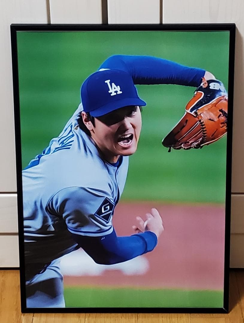 LAドジャース大谷翔平 2025年MLB WS連覇！A3ポスターフレーム付き⑨
