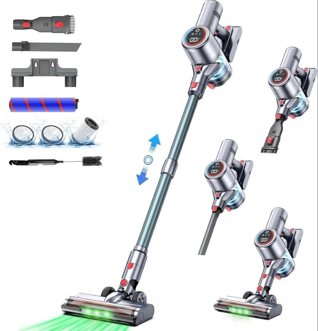 掃除機 コードレス【2025最新型!業界初 50000pa強力吸引　Bivark Amazon | 掃除機 コードレス【2025革新モデル 50000pa強力吸引& LED