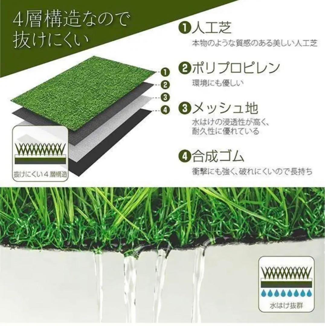 人工芝2m×10mロール17 庭 芝丈35mm芝生 密度2倍 高耐久固定ピン付