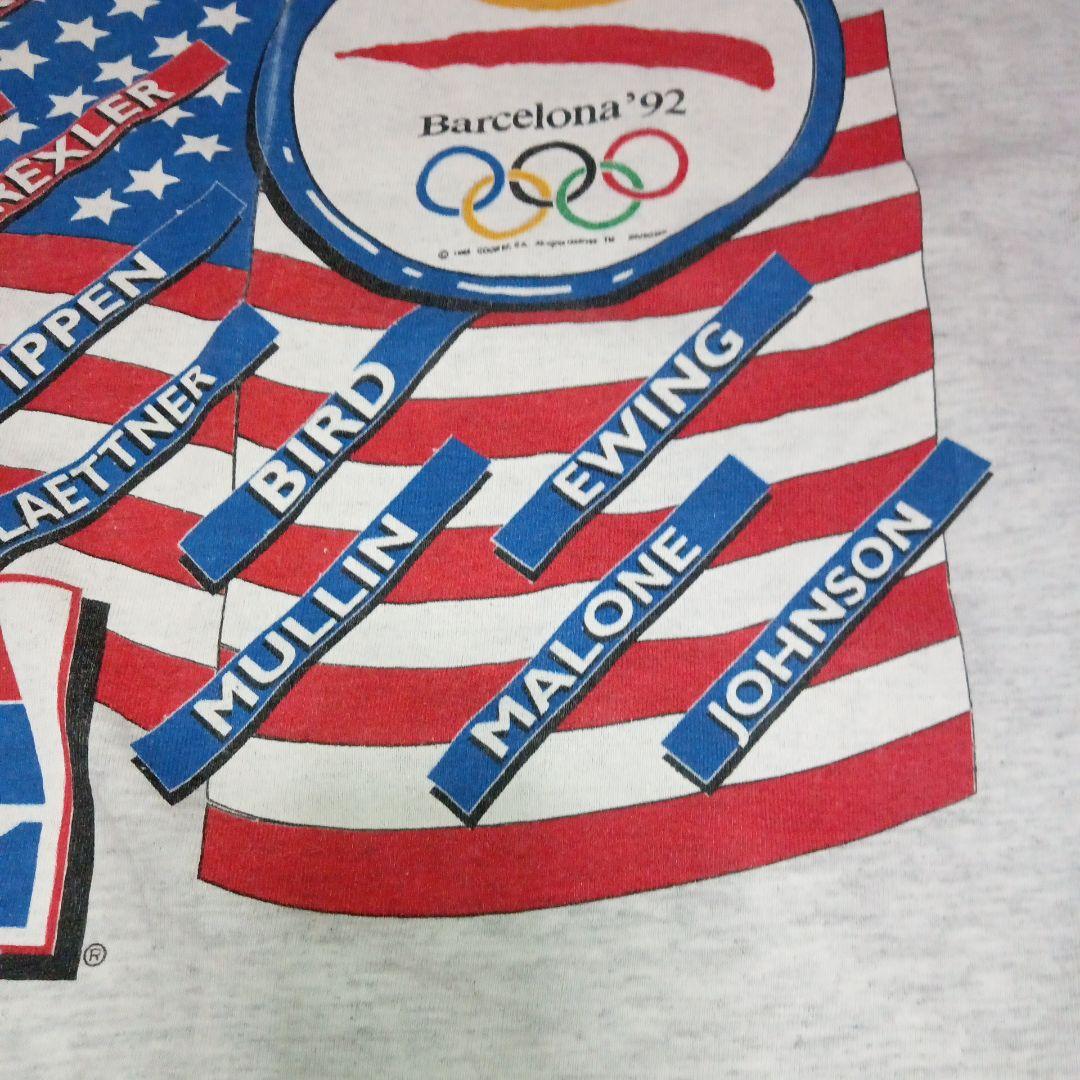 NBA初代ドリームチーム92年バルセロナオリンピック金メダル記念Tシャツ