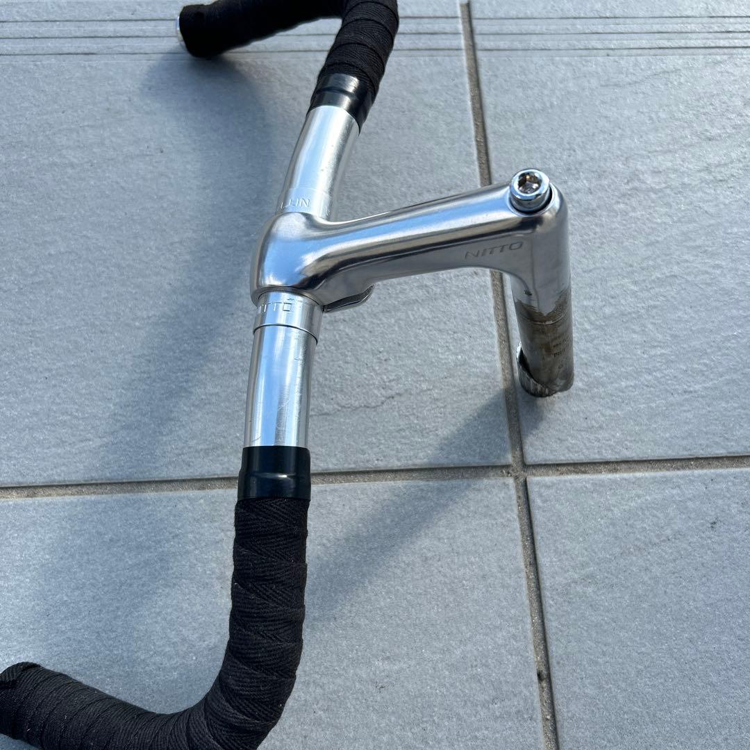 NITTO ブルホーンハンドル、ステムセット - メルカリ