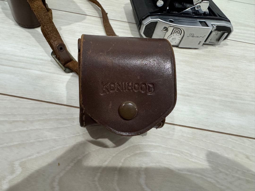 konica コニカ 小西六 Pearl II 革ケース付き - メルカリ