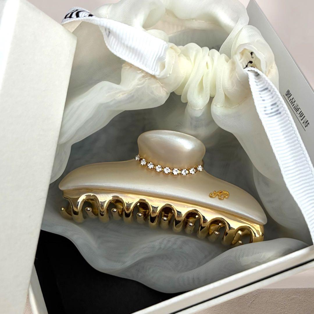 極美品 acca アッカ ヘアクリップ ニューコラーナ G金具 M アクセ