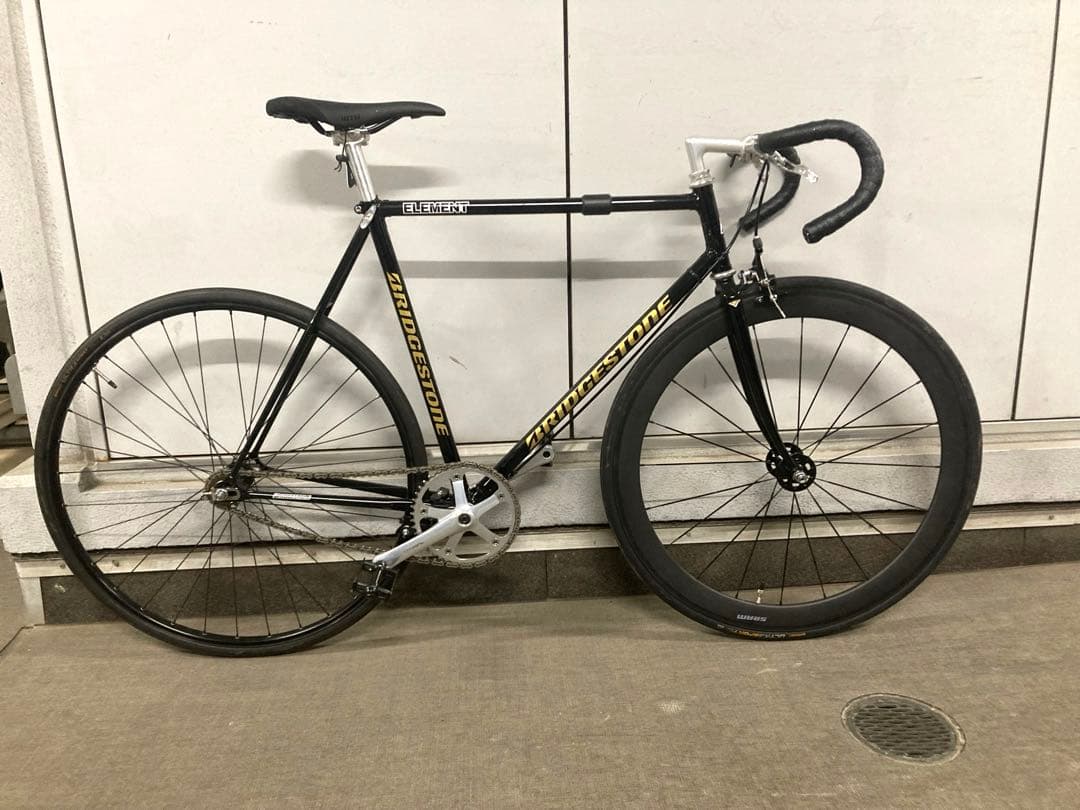 送料込み BRIDGESTONE ピスト フレーム ブラック njs 競輪 - メルカリ