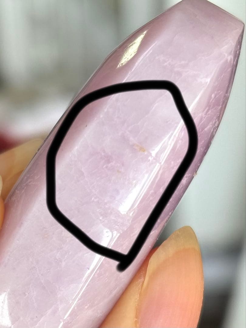 高品質 クンツァイト パーム 握り石 - メルカリ