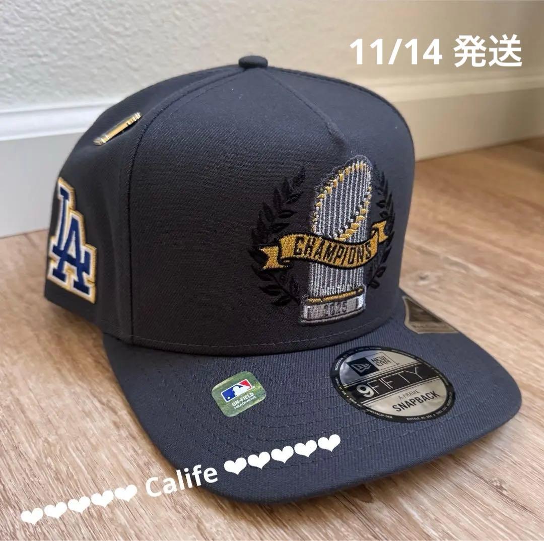 ドジャース 2025 ワールドチャンピオン パレード キャップ 選手着用