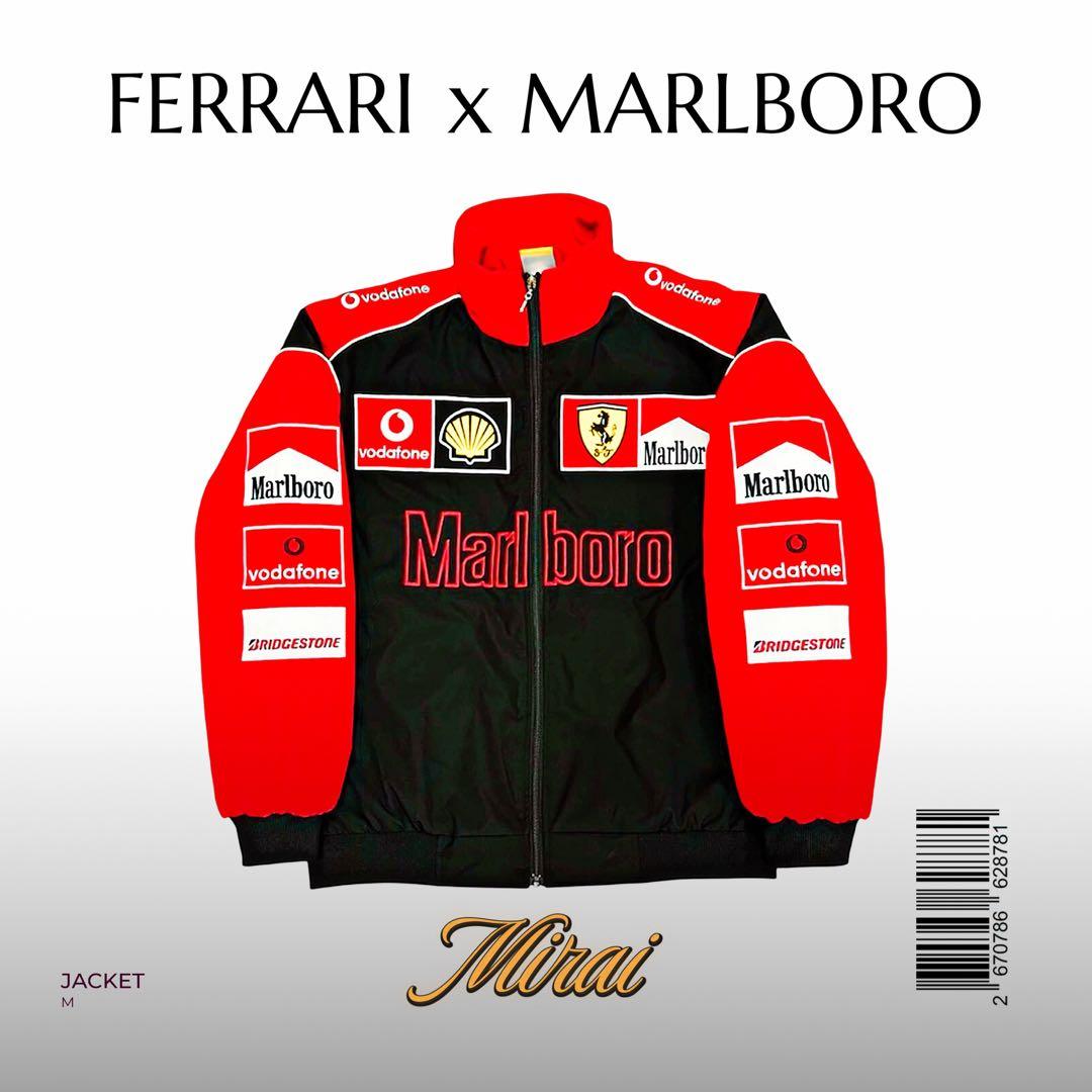 Ferrari x Marlboro ナイロンジャケット M (フェラーリ) - メルカリ