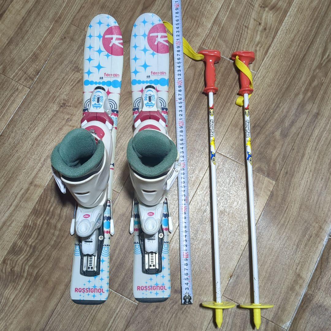 キッズ スキー3点セット□ski 68cm □ブーツ15-16.5