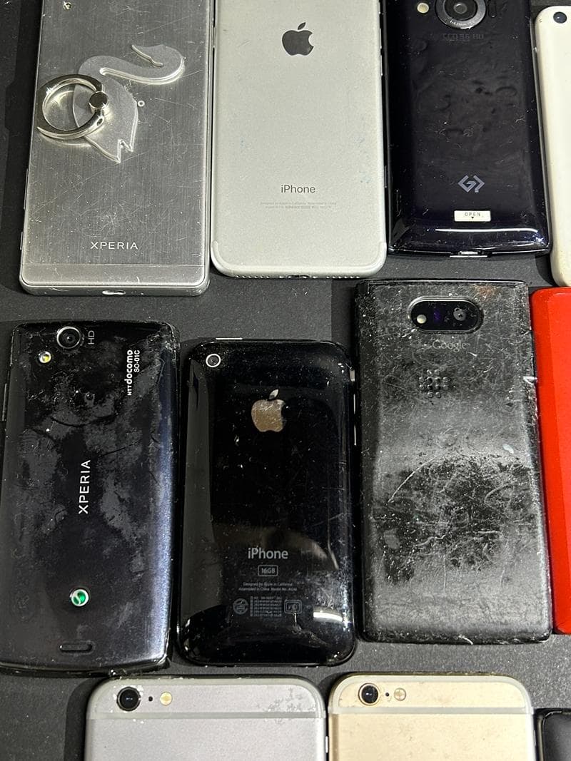 大量 携帯電話 スマホ スマートフォン iPhone 他 ジャンク 部品取り①