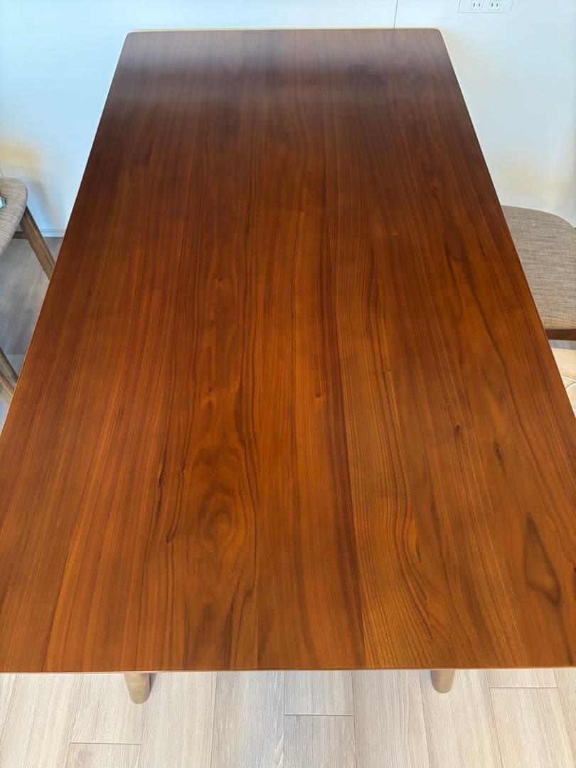 送料無料】ヴォルド 北欧テーブル 140cm ブラウン（メラミン）