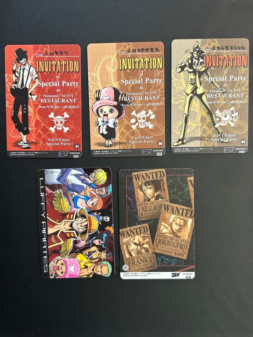 希少 21枚セット ONE PIECE グミカード 招待 スペシャルパーティー
