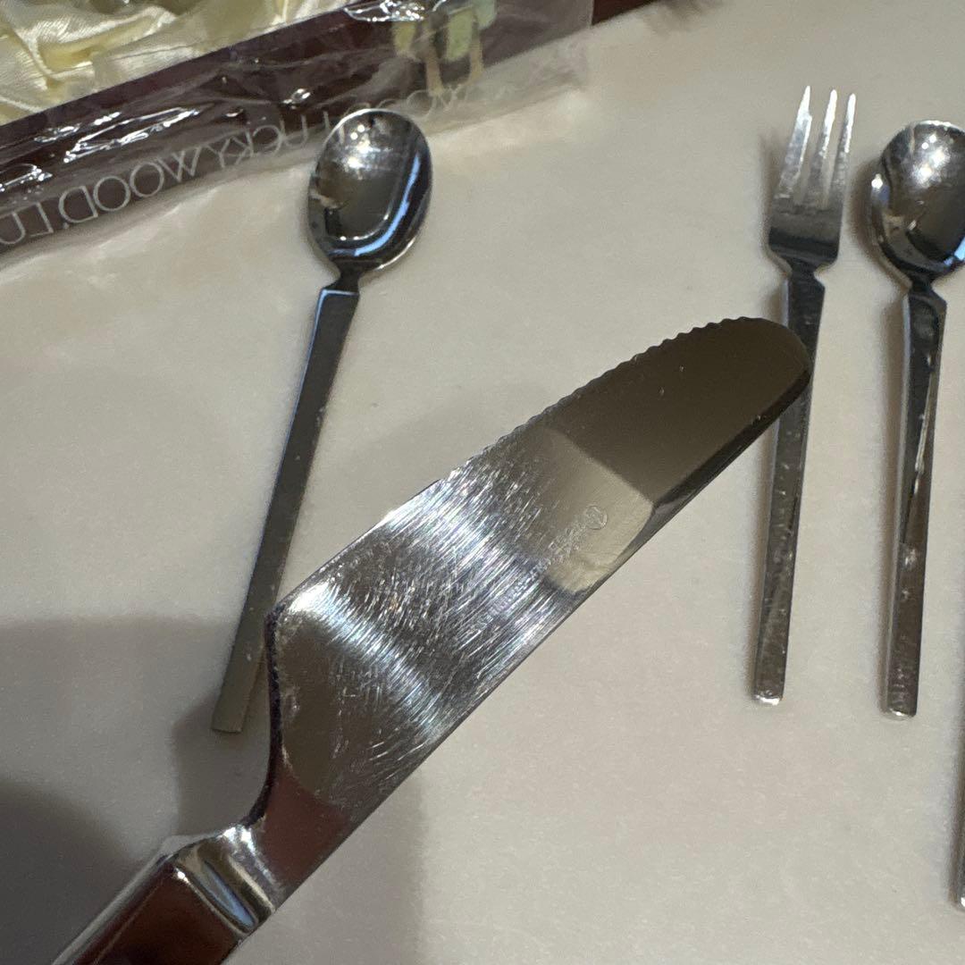 used品☆ラッキーウッド スカンジナビア 18-12 ディナーセット25本