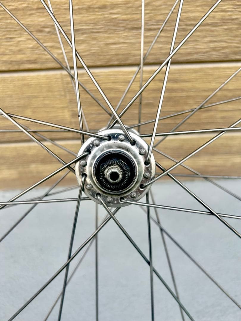 カンパニョーロcampagnolo】イタリア製MIRAGEハブ＆FiRリム前輪 - メルカリ