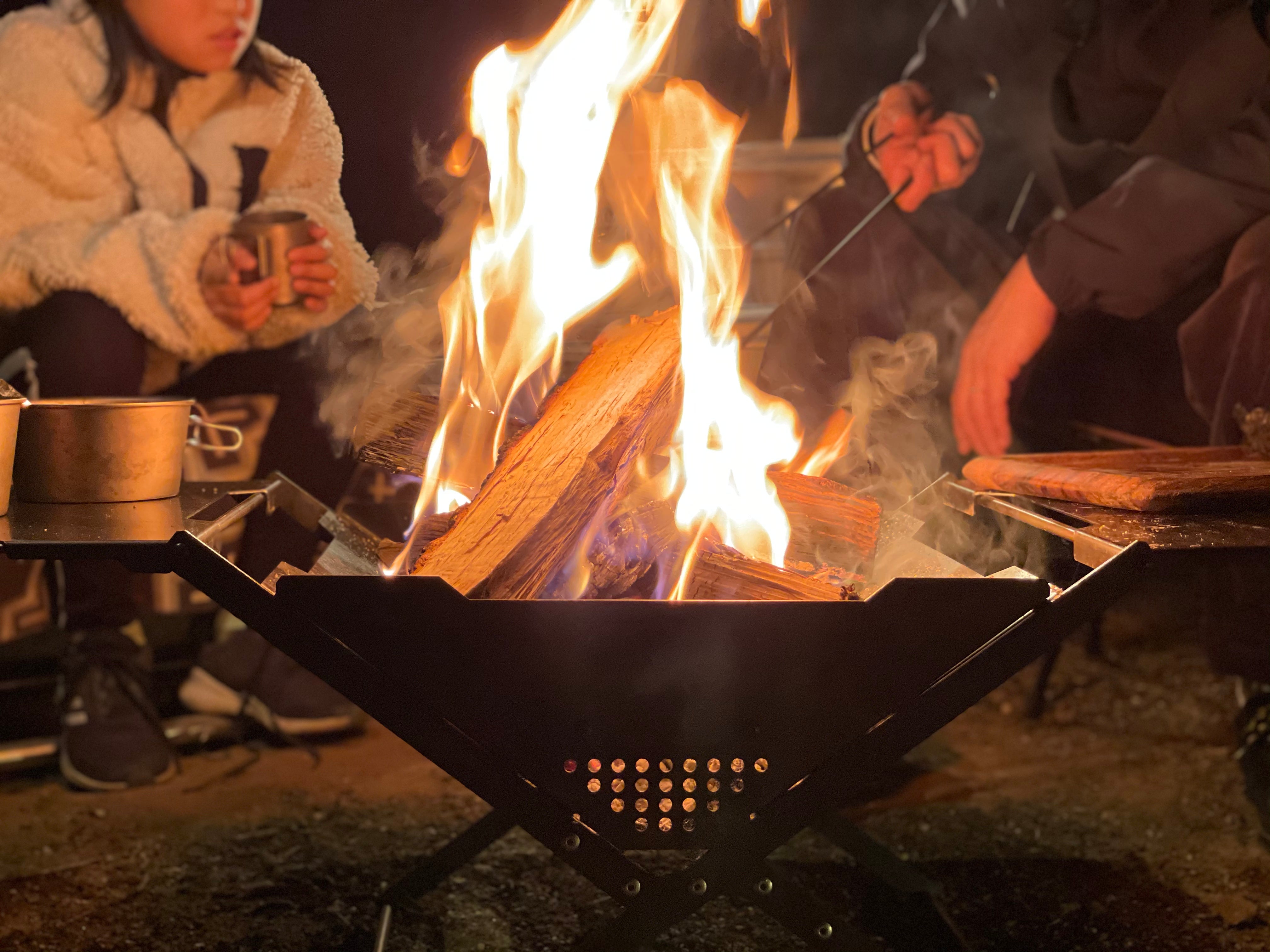 アウトドアやキャンプで活躍。自動車部品メーカーが造る新しい焚き火台