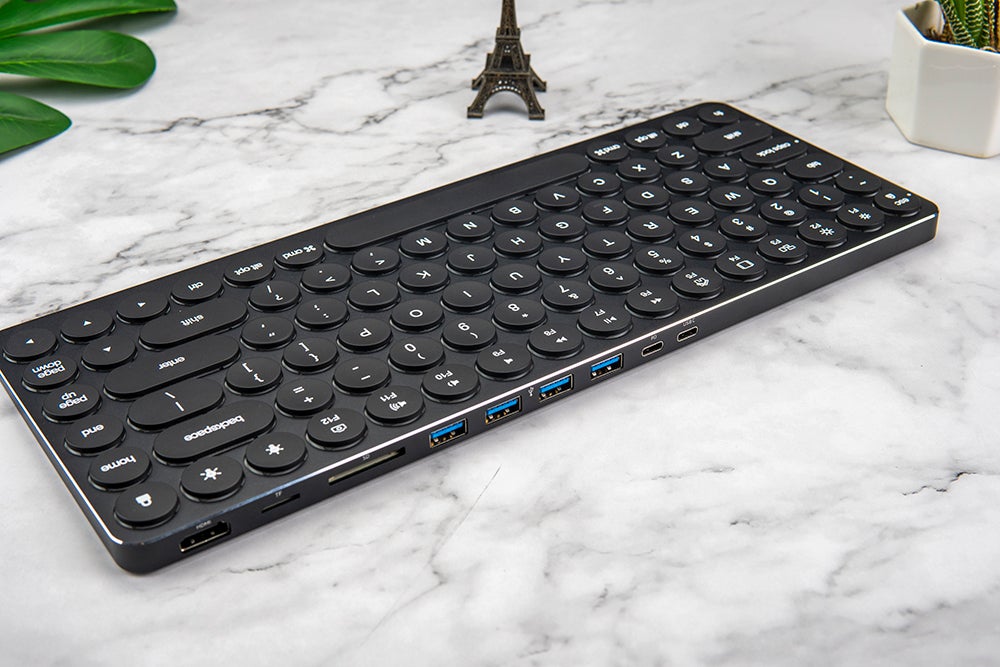 仕事がはかどる9in1ハブ付き多機能キーボードテンキーレス『Kolude K2