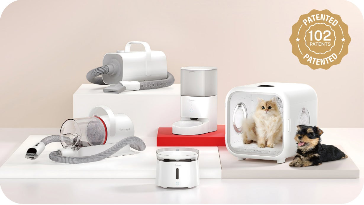 毛を吸引しながら楽々ブラシ＆カット！Homerunpetペットグルーミング