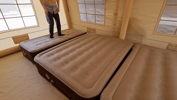 たった90秒で自動膨張！快適な寝心地を追求したアウトドアにも使える