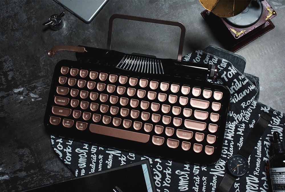 レトロだけじゃない！PC仕事が楽しくなるタイプライター風キーボード