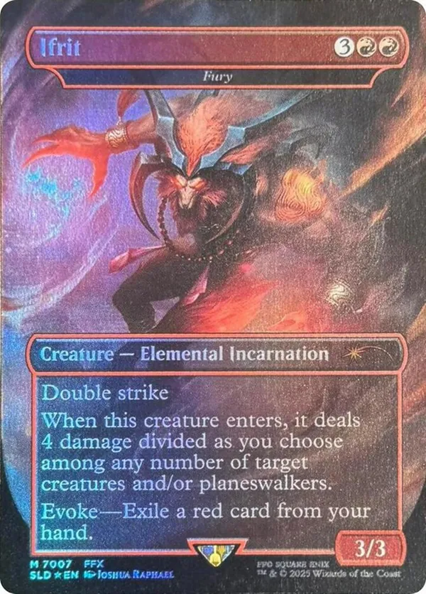 Ifrit - Fury (Rainbow Foil) • Secret Lair Series (SLD) #7007