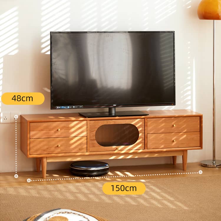 テレビ台 テレビボード ローボード 無垢材 チェリー材 幅150cm
