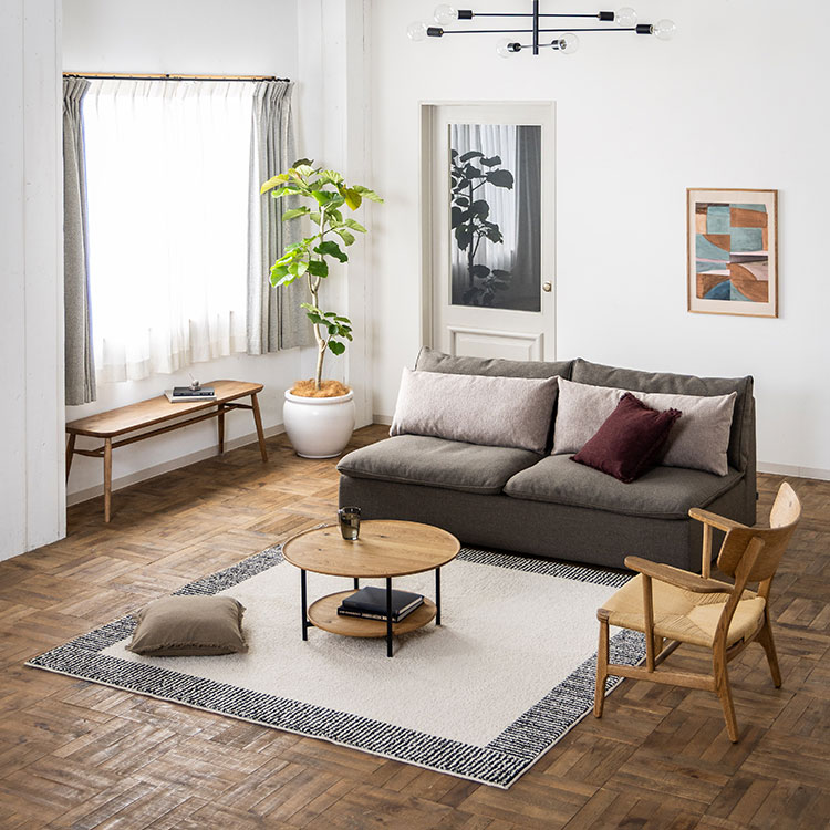 オフトソファ ヘッドレスト GRAチャコールグレー｜家具・インテリア