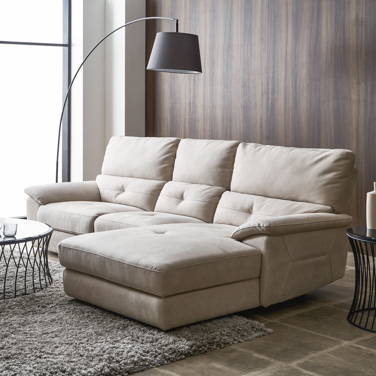 ドラゴ 左電動カウチソファ 幅242cm ｜RELAX FORM®（リラックス